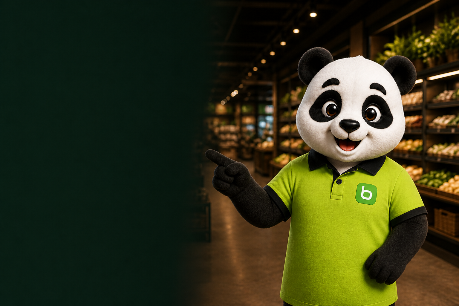 Mascote Bamboo na gestão multiloja